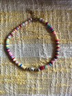Multi Color Anklet Beaded Adjustable Anklet Ankle Bracelet 8 5-10  Long 