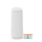 Diaper Disposal Pail With 18 Refill Bags - Odor Control  Easy Roll Design  White