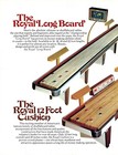 Rare American Shuffleboard Royal Sales Fold-out Flyer Ad 8x11 Original C1970s