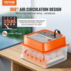 Vevor Egg Incubator Incubators For Hatching Eggs Auto Egg Turning 12-16 Eggs