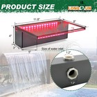 Longrun 11 8  Waterfall Spillway App Control Multi-color Led Outdoor Pool Founta