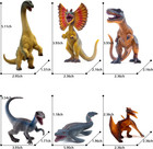 6pack 6 3 Inch Jurassic Dinosaur Toy Figures  Realistic Dino Toys Set Dilophosau