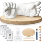 Baby Casting Kit Hands And Feet Mold 3d newborn    - Newborn Ash Wood Oval