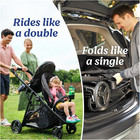 Graco Ready2grow 2 0 Double Stroller  Twin Baby Stroller Features Bench Seat And
