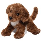     New Douglas Cuddle Toys Stuffed Plush Doodle Brown Poodle Mix Darby Soft Dog