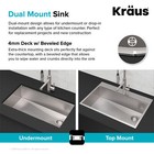 Kraus Kore 33  Dual-mount Single Bowl Sink Stainless-certified Refurbished