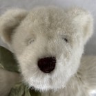 Boyd s Bears Plush Stuffed Animal Light Tan Off White Bear W  Green Bow 13 