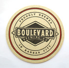 Vintage Boulevard Brewing Co Beer Coaster Kansas City Mo Craft Beer Barware Mat