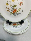 Lot Of 5 Corelle Corning Wildflower 8 1 2  Lunch Salad Plates 2721