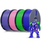 4kg Multicolor Pla 3d Printer Filament Bundle - 1 75mm  Vacuum Packed  4 Spools