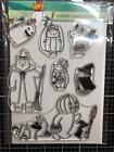 New Penny Black Rubber Stamp Set Halloween Critter Costumes Fall  Free Usa Ship