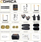 Comica Vm40 Combo Dual-channel Wireless Shotgun Microphone Camera Video Recordin