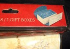 Punch Studio 2 Decorative Keepsake Gift Card Boxes Christmas Box 63906 Angel