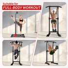 Pull Up Bar Dip Bar Squat Rack Workout Dip Station Free Standing Chin Up Bar
