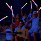 12 Pcs Led Light Up Foam Sticks Baton Wands Rally Party Tube Soft Glow Wand