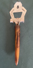 Vintage Bakelite Beer Bottle Opener Bone Horn Style 8  Long Midcentury Barware