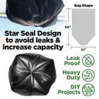 95-96 Gallon Trash Bags Heavy Duty  25 Count  - Extra Large Black Garbage Can   