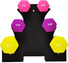 Fitvids Adjustable Dumbbell Set  Cast Iron Weight Plates With Non-slip Ergonomic