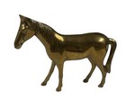 Brass Horse Pony Equestrian Figurine Statue Small 3 Inches Decor Cute Handsome