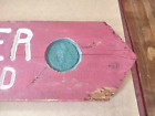 Original 1960s Killington Wood Ski Trail Sign Yodeler To Snowshed Vtg Vermont