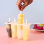 4 Cell Silicone Popsicle Mold With Lid Homemade Ice Pop Maker Frozen Treats Diy