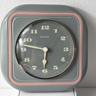 Vtg Junghans Mid Century Modern Style Wall Clock Germany Quartz Kitchen Clock