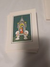 Vintage Christmas Cards Set Of 10 Cards And 12 Envelopes Open Box W out Box