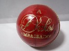 Dukes Ambassador Penshurst Duke And Son 5 5oz Red Leather Stitched Cricket Ball