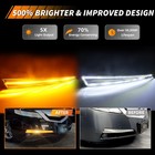 Clear Switchback Led Bumper Corner Parking Signal Lights For 2009-2011 Acura Tl