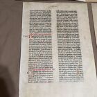 Antique Historic Replica Leaf Gutenberg Bible C  1455