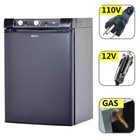 Smad Mini Fridge Gas Refrigerator 12v 110v Lpg 2 1 Cuft Rv Cooler Truck Portable