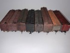8 Weathered Ho Scale Model Train Freight Rail Cars Boxcar Stock Mixed Lot