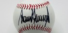 Donald Trump Signed Baseball In Case With Coa  984405   president 