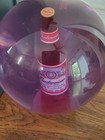 Budweiser Bowling Ball Ebonite Beer Bottle Clear Purple Rare Memorabilia 14lb 