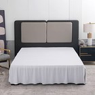  Bed Skirt King Size Ruffled Bed Skirt With Split Corners  16 16-king White