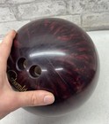 Vintage Columbia 300 Bowling Ball Maroon Color With Black Swirl 10lb Ball