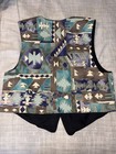 Western Aztec Riding Vest Men   s Small Southwestern Tapestry Handmade Driving