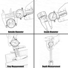 Texalan 0-6 Inch 4 Way Dial Caliper 0 001 Inch Accuracy Shock Proof