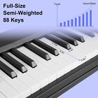 88 Key Digital Piano Folding Semi-weighted Electronic Keyboard With Mic 200tones