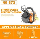 72cc Gas Chainsaw With 28  Bar Petrol Chain Saw 2-cycle Compatible With Ms380