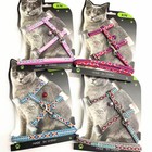 Cat Harness And Leash Adjustable Nylon Halter Harness Kitten Nylon Strap Belt