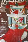 1977 14  Christmas Stocking Holiday Felt Kit Walco Prod nrfb