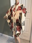 Vintage Japanese Silk Haori Jacket Kimono Chrysanthemum