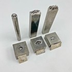 3pcs Concave Convex Metal Stamps Jewelry Making Tool Navajo Style Pattern