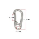 10pcs Mini Keychain Carabiner Clips  Metal Spring Snap Hook Key Holder Organizer