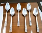 Oneida Silverplate Vintage Teaspoons Spoons Community Coronation Set Of 6 