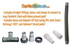Great White Sand Filter System With 1 Horsepower Hp Dual 2 Speed Pump For Above
