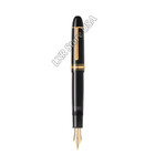 Montblanc Meisterstuck 149 Fountain Pen Gold F With Leather Pen Sleeve New