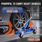 Car Wheel Dolly  Precise Positioning  1500lbs With Tire Jack  Auto Repair Moving