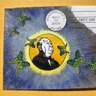 2025 Luna Moth  1 27 Surcharge Stamp C42-1alfred Hitchcock  In The Moon Fdc ooak